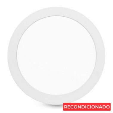 Painel Plafon Led Redondo Embutir 24W - Branco Frio - 30cm