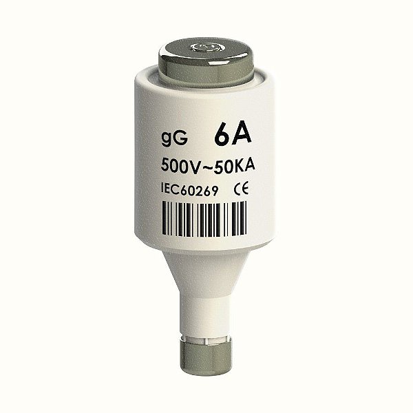 Fusível Diazed DZ 06A 500V - Classe gL/gG Norma IEC 60269 - ON