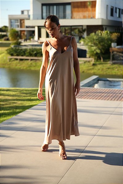 VESTIDO SLIP DRESS AZUL - Yolo Brands - Roupas e Acessórios Femininos