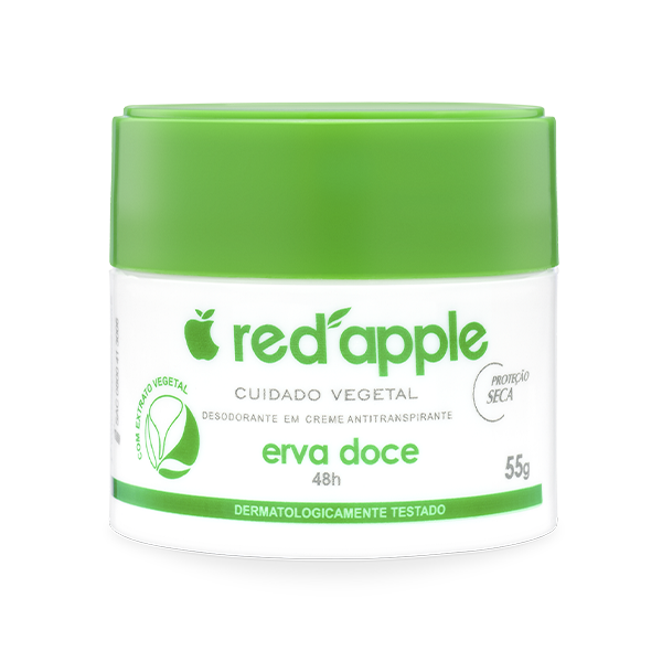 Desodorante Red Apple em Creme - Erva Doce - Red Apple