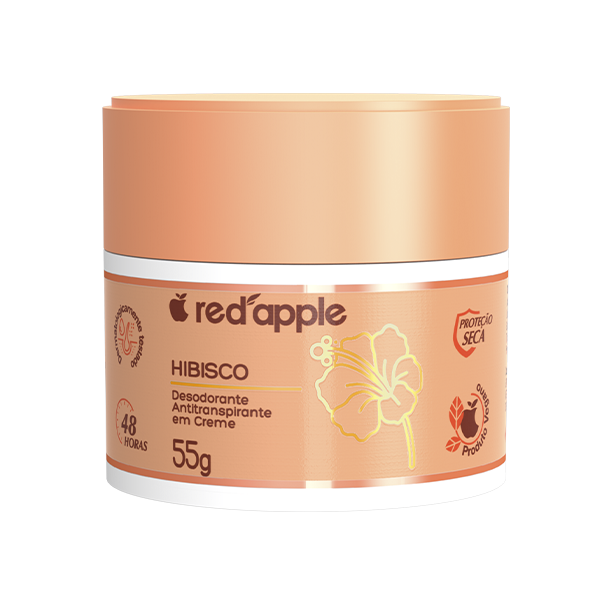 Desodorante Antitranspirante em Creme - Hibisco - Red Apple