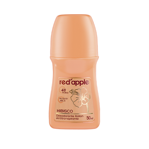 Desodorante Antitranspirante Roll On - Hibisco - Red Apple