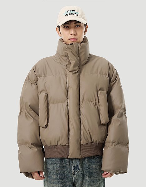 Jaqueta Puffer Sliced Future Cinza - NOISER | Street-Fashion