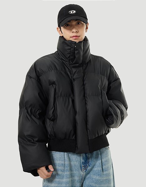 Jaqueta Puffer Sliced Future Cinza - NOISER | Street-Fashion