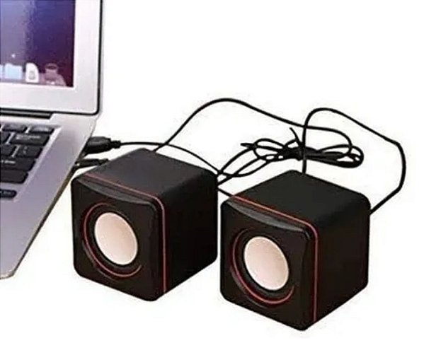 Caixa De Som Para Computador/Notebook Mini Speaker USB 2.0