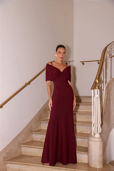 Vestido De Madrinha Vinho Marsala Madrinha Marsala Vestido Vinho