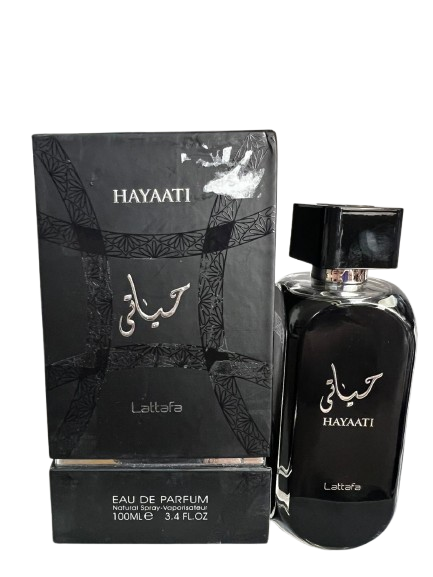 Hayaati Eau de Parfum Compartilhável- Lattafa (Caixa amassada