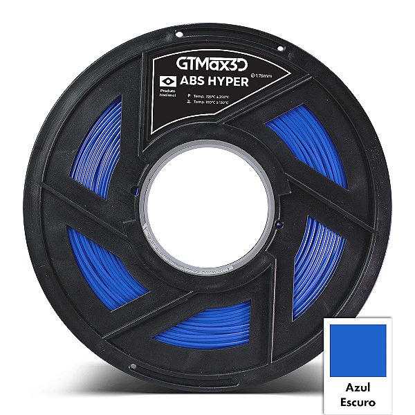 Filamento ABS Hyper GTMax3D 1.75mm - 1kg - Várias Cores - GTMax3D