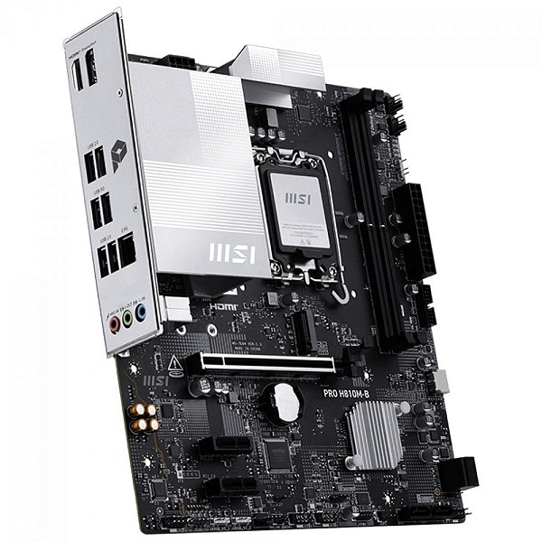 Conexões e detalhes da MSI PRO H810M-B