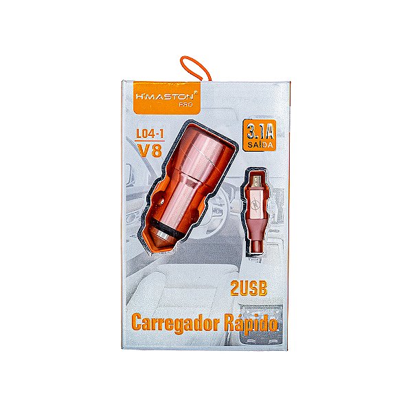 Carregador Veicular V8 Hmaston 3.1.A L041