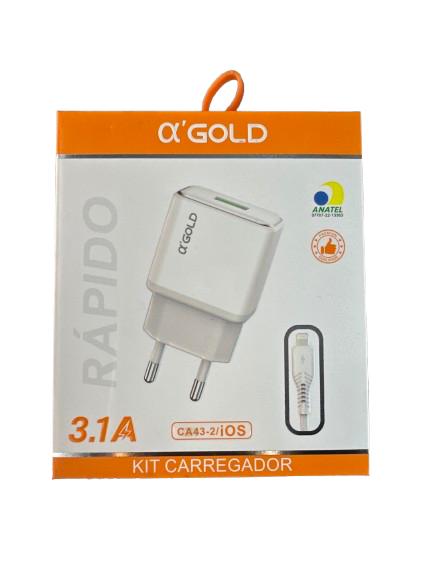 Carregador iOS 3.1a Agold Ca432