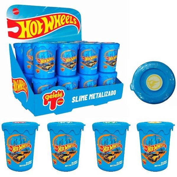 Gelelé Slime Metalizado HotWheels 180g Unidade