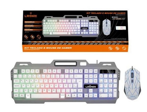 Kit Teclado E Mouse Com Fio Gamer Rgb Lehmox Ley2078