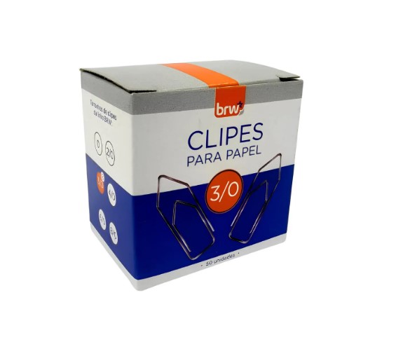 Clipes Para Papel 3/0 Caixa C/50unid. Brw Cl5030