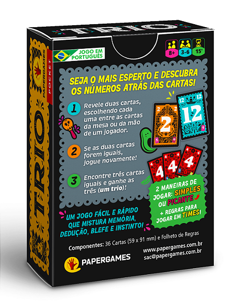 Trio - Meeple Forasteiro Jogos de Tabuleiro