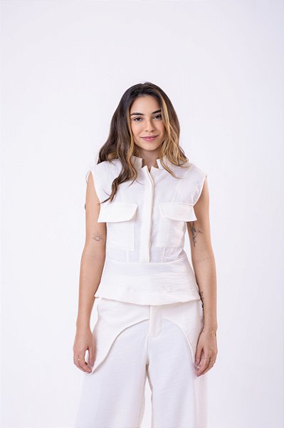 Blouse Estilo Peplum Blusa Peplum Em Linho Seu Estilo #Tendencia