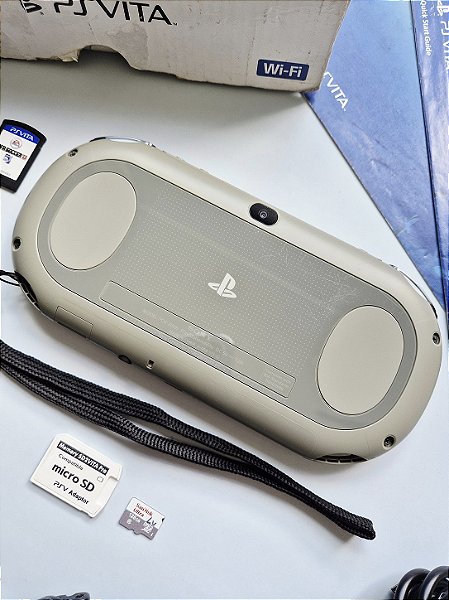 PS Vita Slim Khaki Black 128GB Completo | Tukanoo Games - Tukanoo