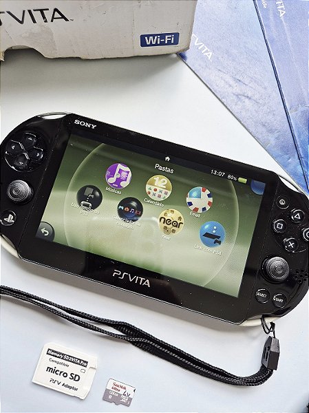 PS Vita Slim Khaki Black 128GB Completo | Tukanoo Games - Tukanoo