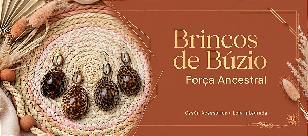 Brincos de Búzio Ossú