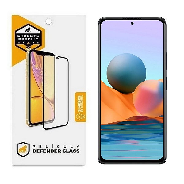 Película para Xiaomi Note 10 Pro - Defender Glass Preta - Gshield