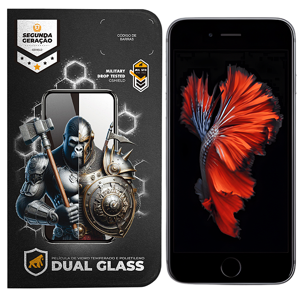 Película para iPhone 6 e 6S - Dual Glass Branca - Gshield
