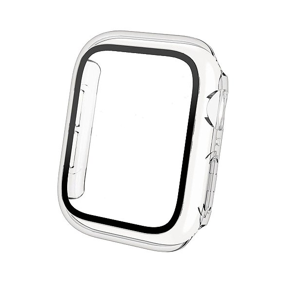 Case para Apple Watch 44MM (Series 5/ 6/ SE 1ª geração/ SE 2ª geração) - Armor - acompanha película integrada na case - Transparente - Gshield