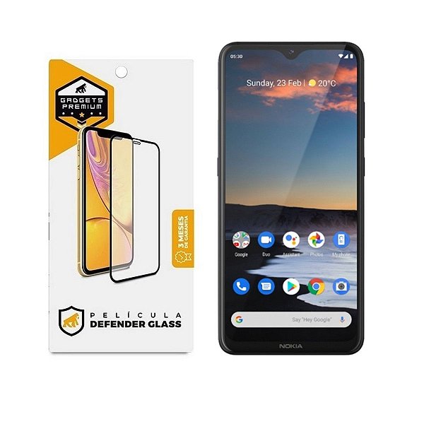 Película para Nokia 5.3 - Defender Glass Preta - Gshield