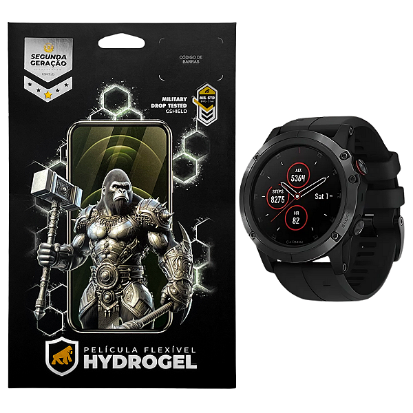 Película para Garmin Fenix 5X Plus - Hydrogel HD - Gshield