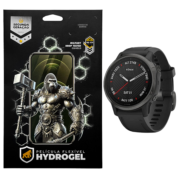 Película para Garmin Fenix 6s - Hydrogel HD 6 Unidades - Gshield