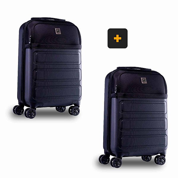 Kit 2 Mala de bordo para Viagem - Com bolso para Notebook - Armor - Gshield
