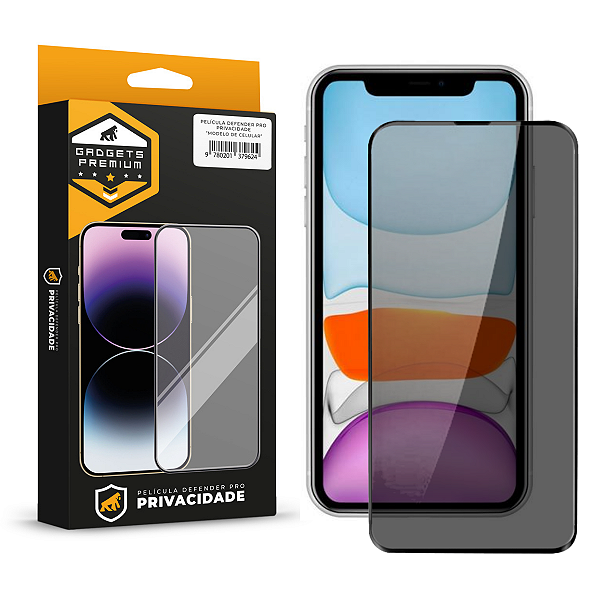 Película para iPhone 11 - Defender Pro Privacidade - Preta - Gshield