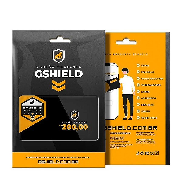 Cartão Presente - R$ 200 - Gshield