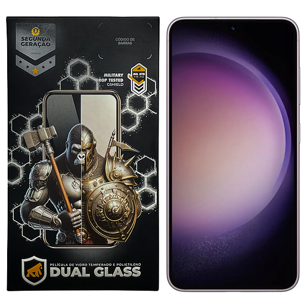 Película para Samsung Galaxy S23 Plus - Dual Glass Preta - Gshield