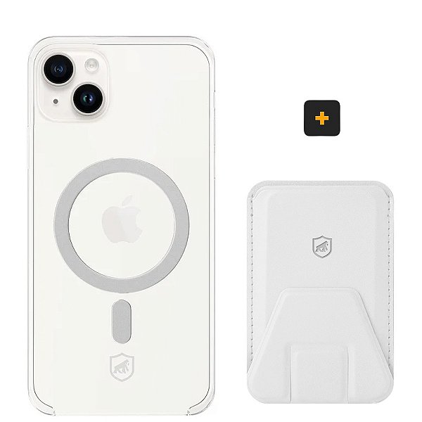Kit Magsafe - Capa e Carteira com Kickstand para iPhone 14 Plus - Gshield