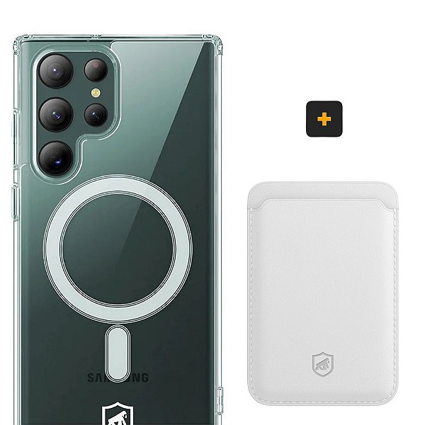 Kit Magsafe - Capa e Carteira para Samsung Galaxy S22 Ultra - Gshield
