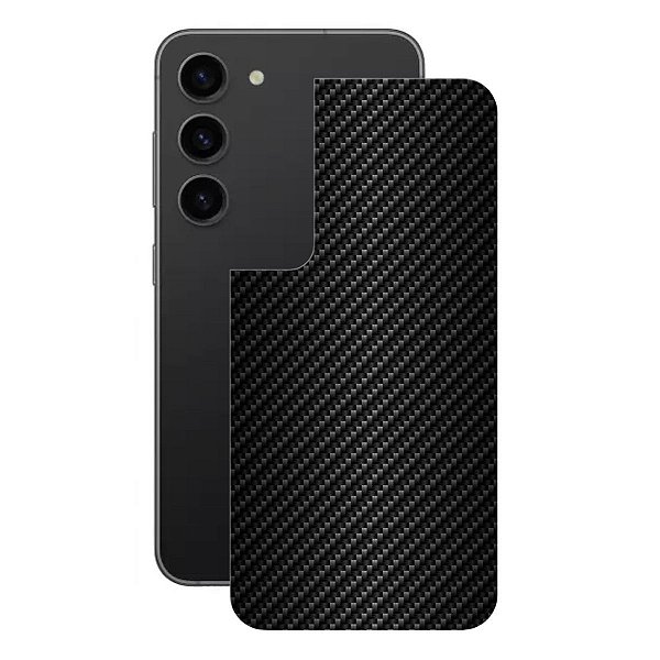 Película para Samsung Galaxy S23 Plus - Traseira de Fibra de Carbono Preta - Gshield