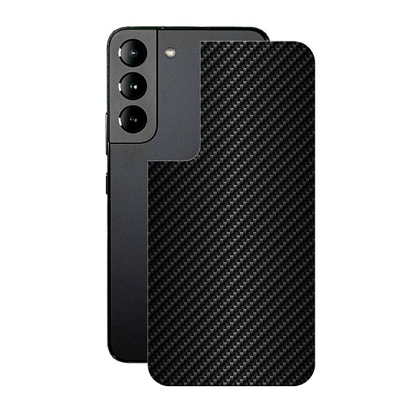 Película para Samsung Galaxy S22 Plus - Traseira de Fibra de Carbono Preta - Gshield