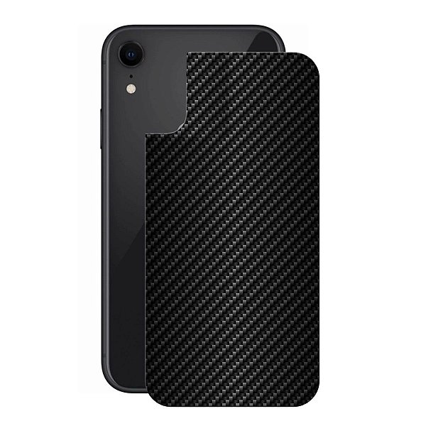 Película para iPhone XR - Traseira de Fibra de Carbono Preta - Gshield