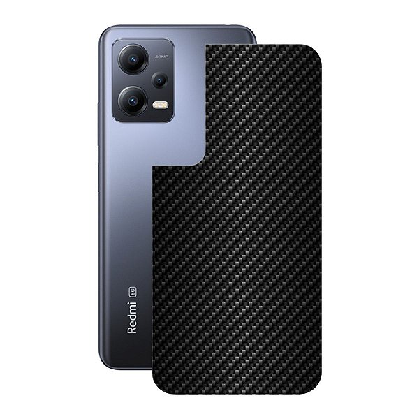 Película para Xiaomi Redmi Note 12 5G - Traseira de Fibra de Carbono Preta - Gshield