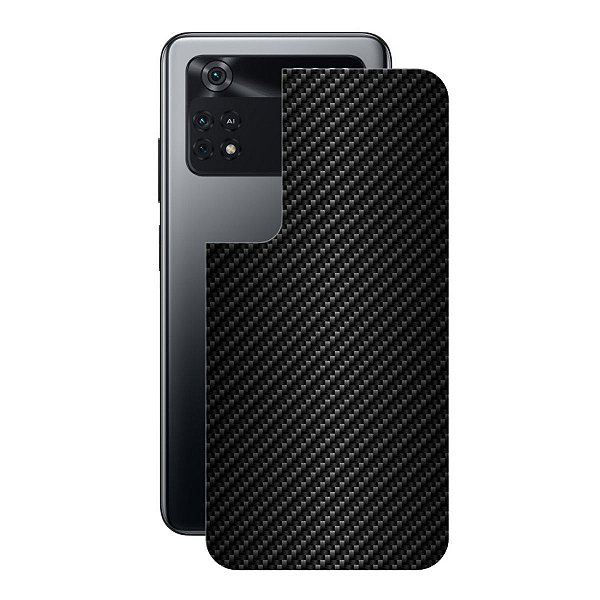Película para Xiaomi Poco M4 Pro - Traseira de Fibra de Carbono Preta - Gshield