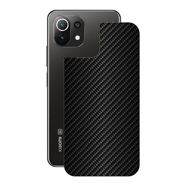 Película para Xiaomi 11 Lite 5G NE - Traseira de Fibra de Carbono Preta - Gshield