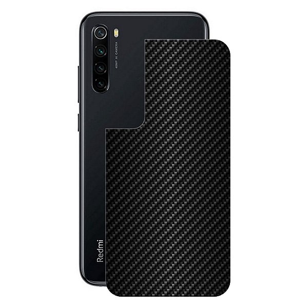 Película para Xiaomi Redmi Note 8 - Traseira de Fibra de Carbono Preta - Gshield