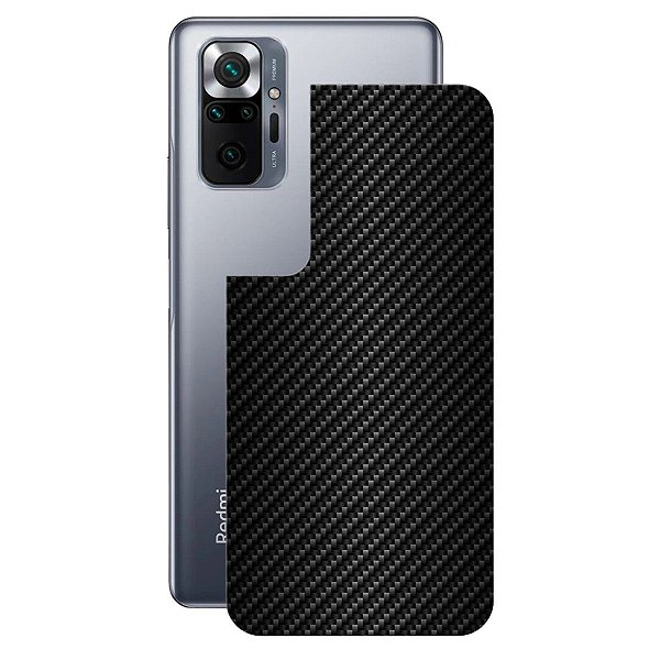 Película para Xiaomi Redmi Note 10 Pro - Traseira de Fibra de Carbono Preta - Gshield