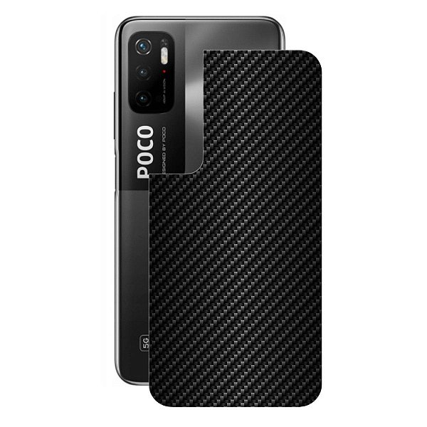 Película para Xiaomi Poco M3 Pro 5G - Traseira de Fibra de Carbono Preta - Gshield