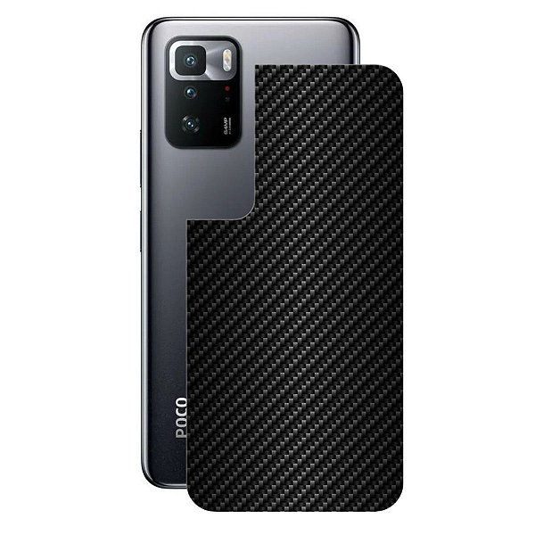 Película para Xiaomi Poco X3 GT - Traseira de Fibra de Carbono Preta - Gshield