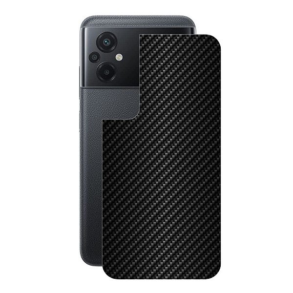 Película para Xiaomi Poco M5 - Traseira de Fibra de Carbono Preta - Gshield