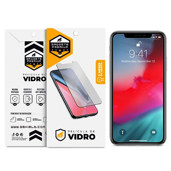 Película para iPhone X e XS - Vidro Dupla - Gshield