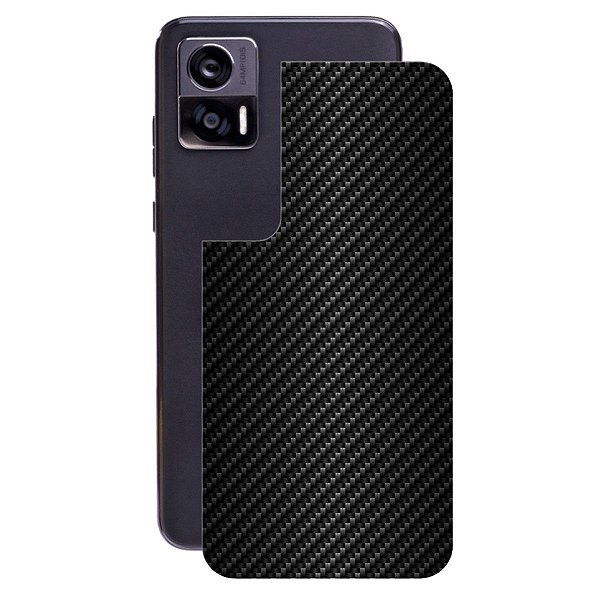 Película para Motorola Edge 30 Neo 5G - Traseira de Fibra de Carbono Preta - Gshield