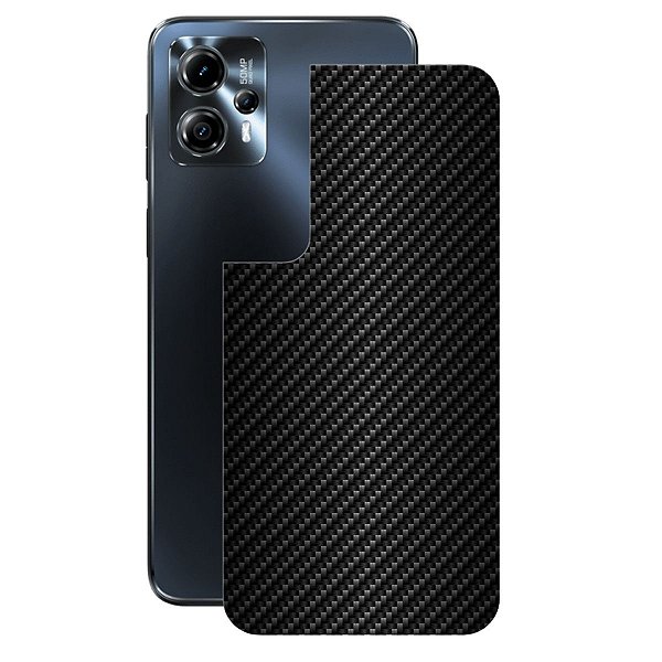 Película para Motorola Moto G13 - Traseira de Fibra de Carbono Preta - Gshield