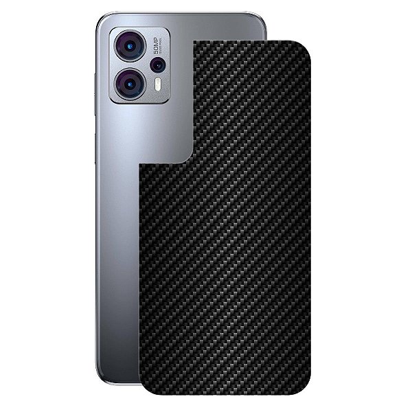 Película para Motorola Moto G23 - Traseira de Fibra de Carbono Preta - Gshield